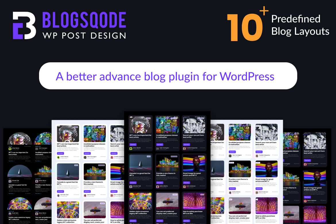 Blogsqode – Blog Design For Wordpress Plugin