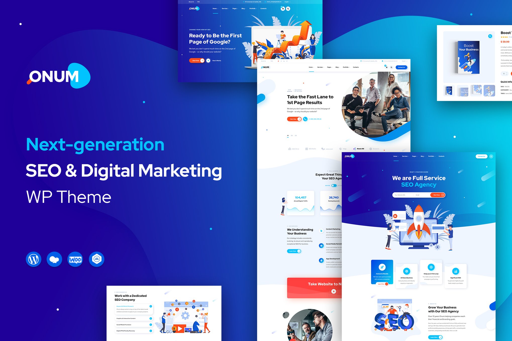 Onum – Seo & Marketing Elementor Wordpress Theme