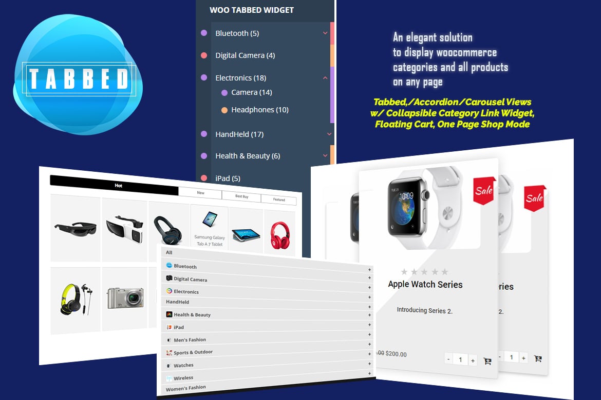 Woocommerce Tabbed Category Product Listing