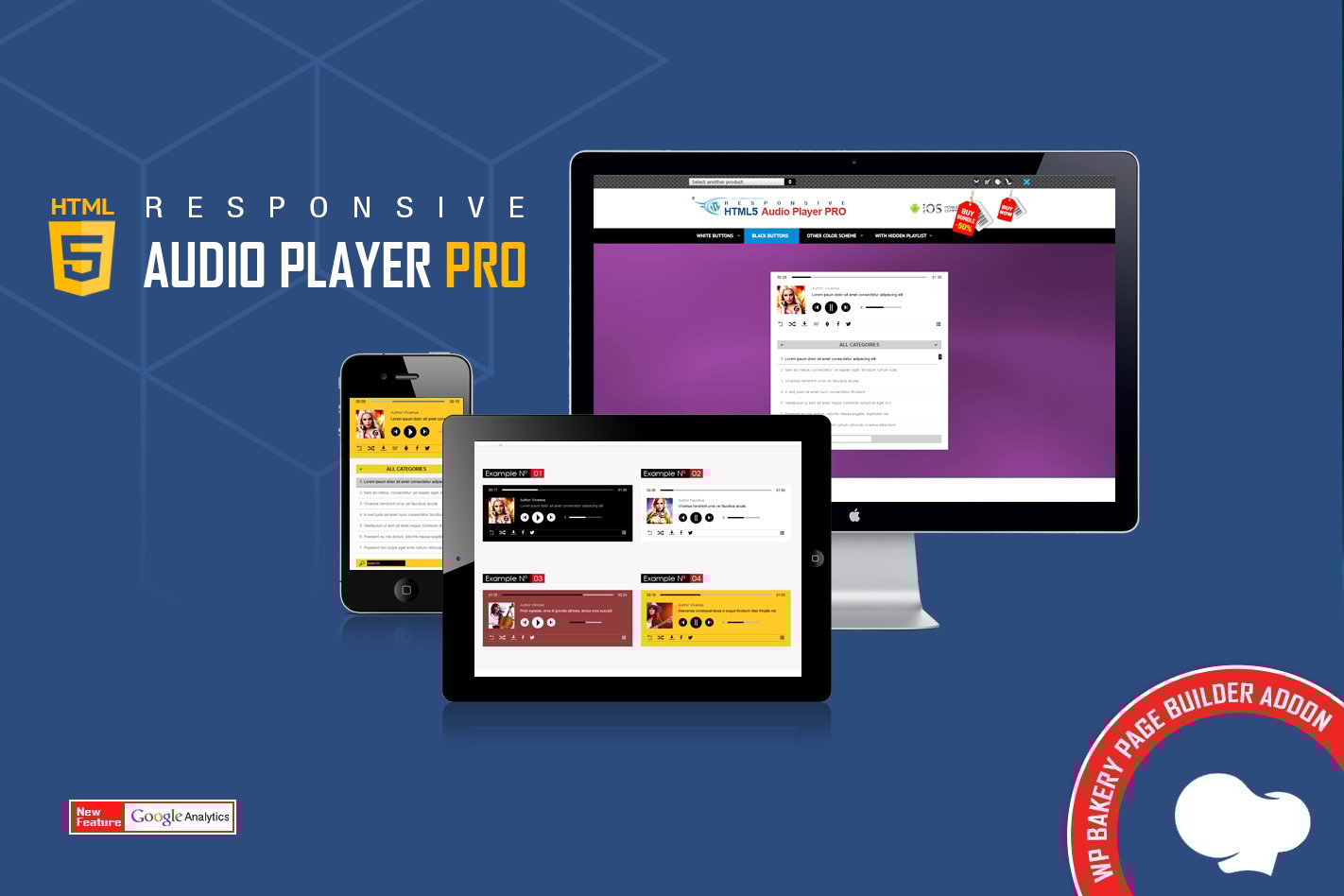 Wpbakery Addon – Html5 Audio Player Pro
